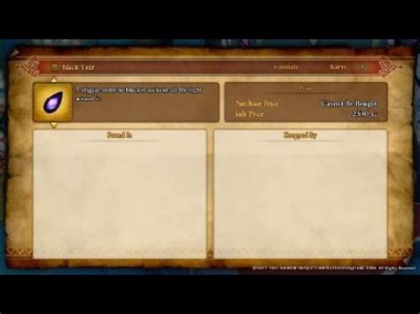 dragon quest xi black tear.
